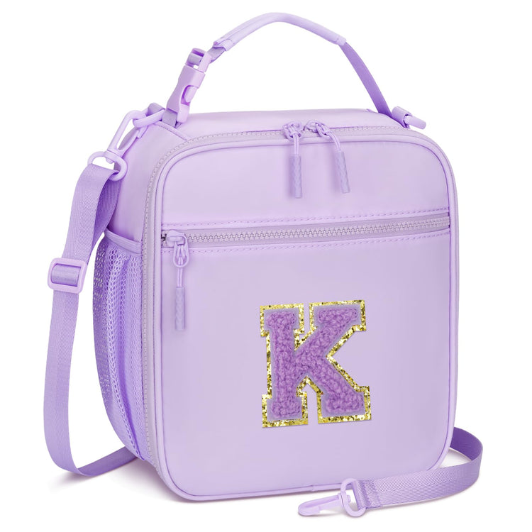 Initial Insulated Lunch Bag for Girls Kids