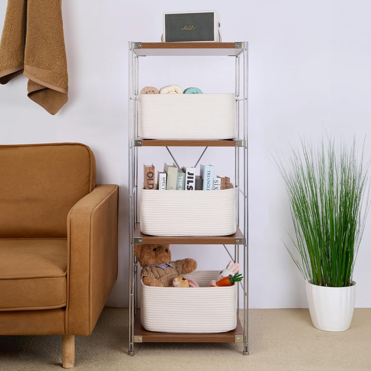 Large Storage Baskets for Shelves (3 Count)