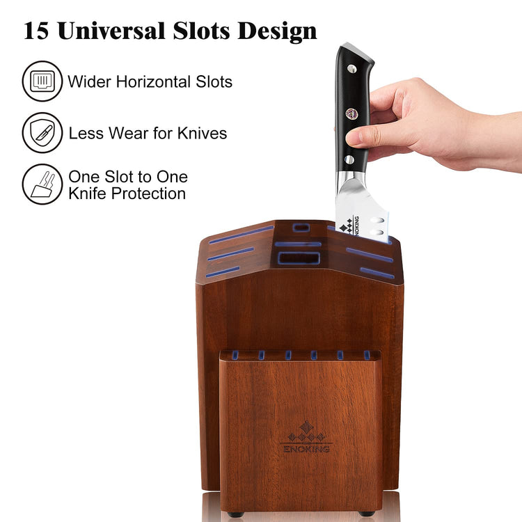 15 Slots Universal Knife Block (15 Count)