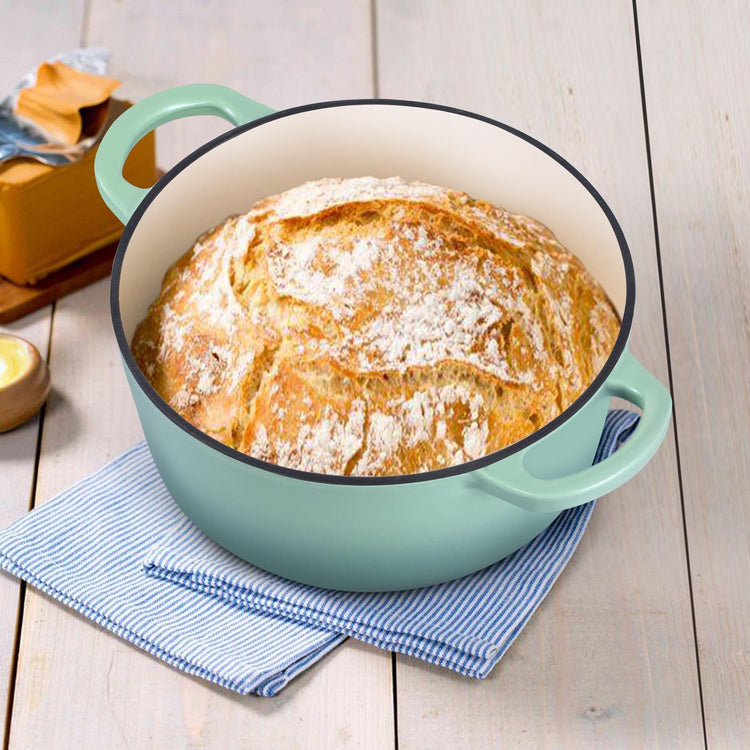 3 Qt Enameled Cast Iron Dutch Oven with Lid
