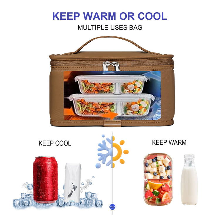 NOL Small Lunch Bag Mini Lunch Box Insulated Lunch Bag for Men