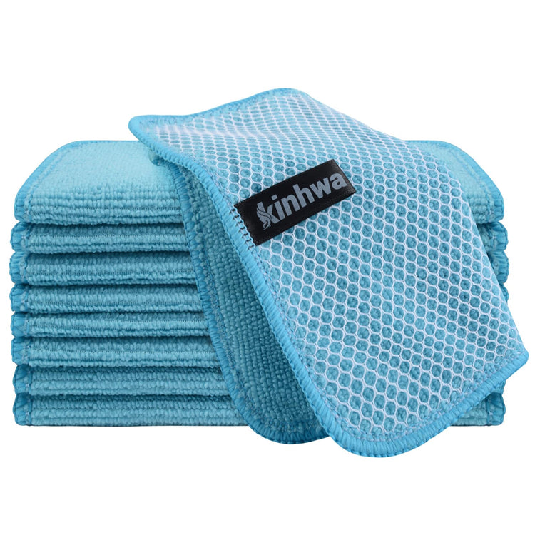 Dish Cloths for Washing Dishes with Scrub Side (9 Count)