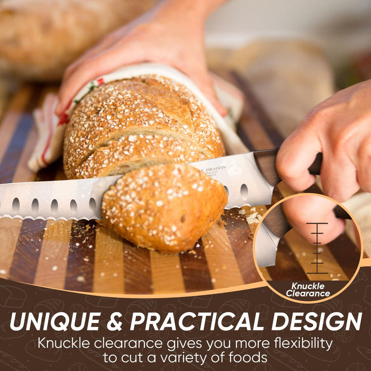 Bread Knife Serrated Knives for Homemade Bread Sourdough