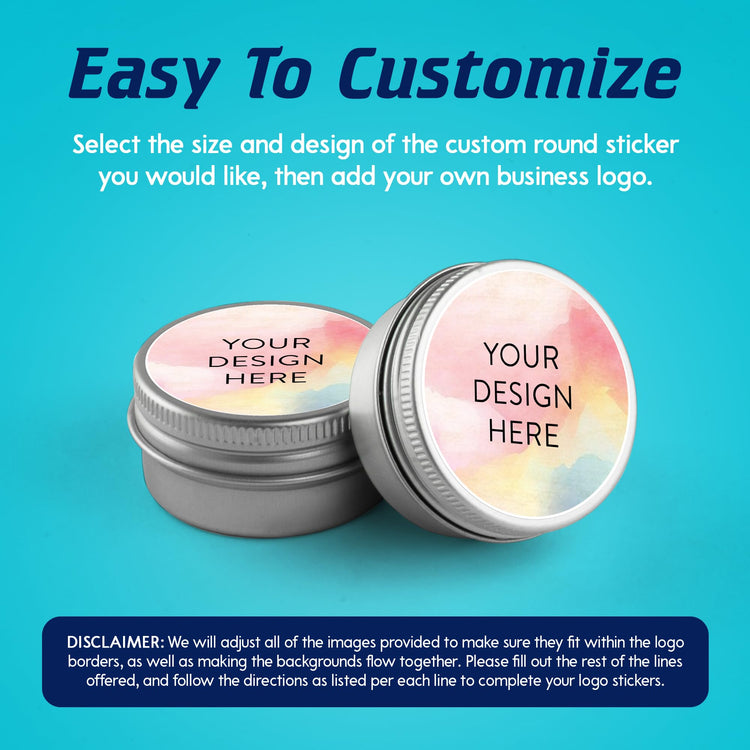 Custom Vinyl Stickers Your Image (100 Count)