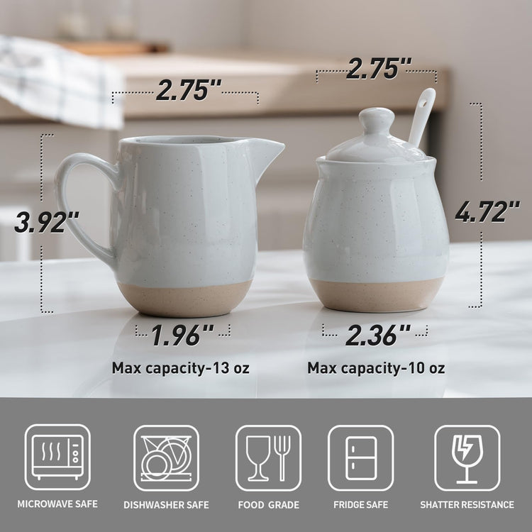 10oz Sugar Bowl & 13oz Creamer Set