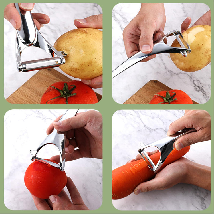Vegetable Peeler Ergonomic Stainless Steel Handle for Potato Apple