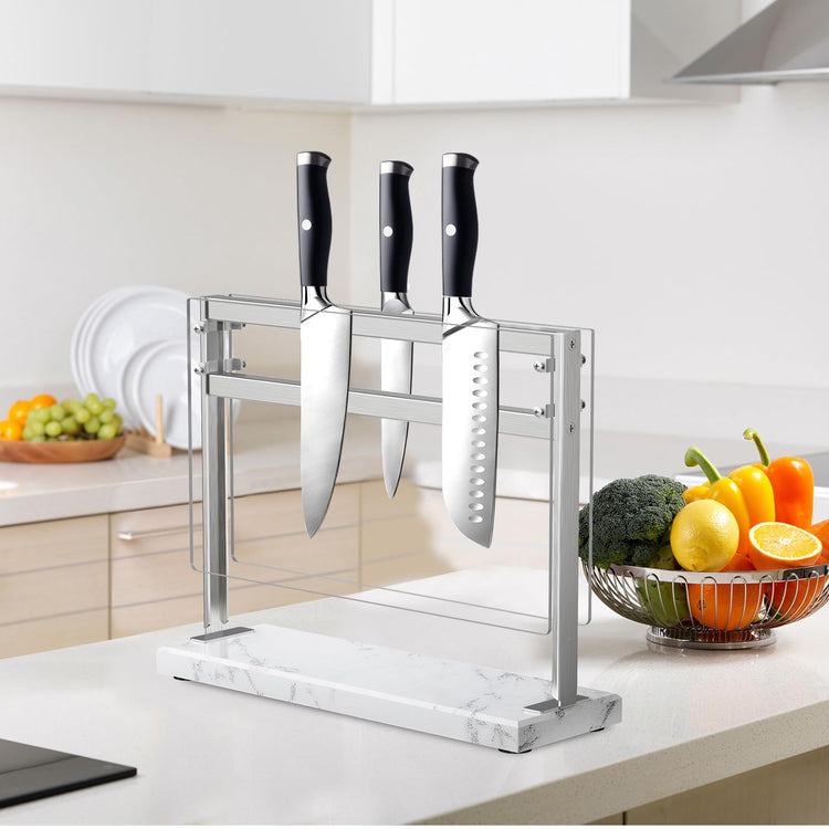 Magnetic Knife Block with Acrylic Shield