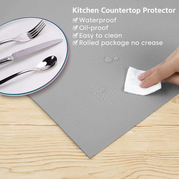 Silicone Mats for Kitchen Counter Thicker Extra Large Heat Resistant Mats Countertop Protector Liners for Bottom of Oven Air Fryer Coffee Maker