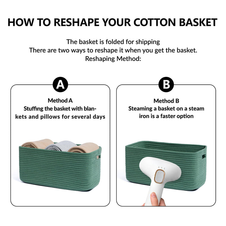 Large Storage Baskets for Organizing (4 Count)