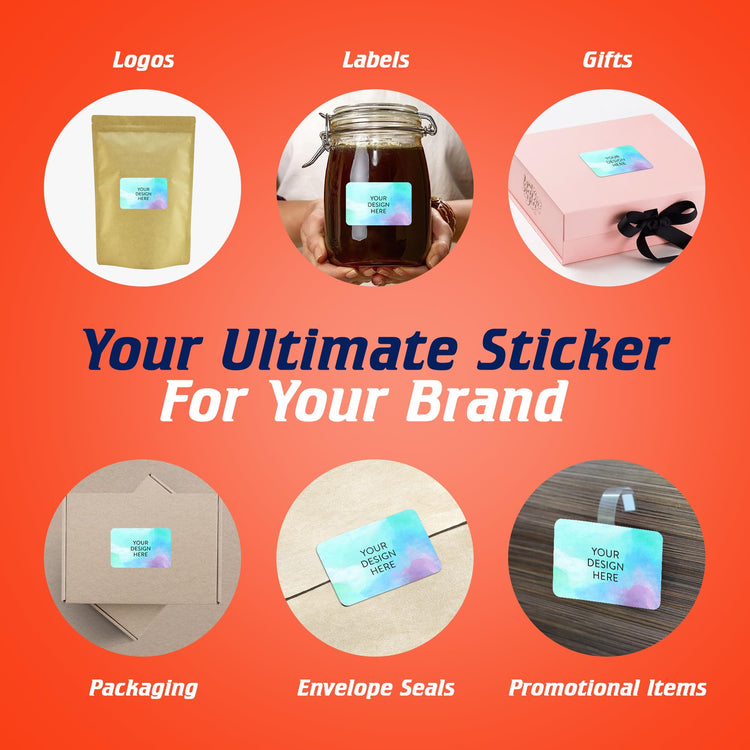 100 Custom Vinyl Stickers (100 Count)