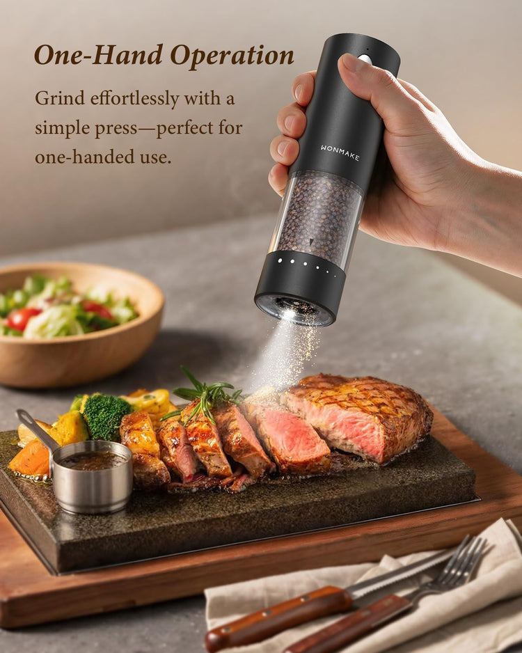 Electric Salt and Pepper Grinder Set (2 Count)