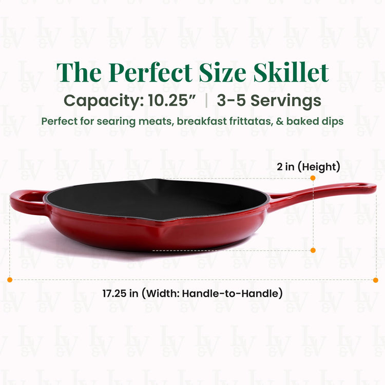 Enameled Cast Iron Skillet