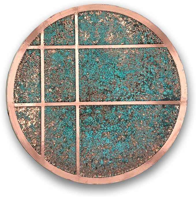nooc art Handmade Copper Wall Art for Home, Living Room, Bedroom, Kitchen and Office Decor, Rustic Decorative Mural Art for Farmhouse Decor (Modern Copper, 24, Unframed)