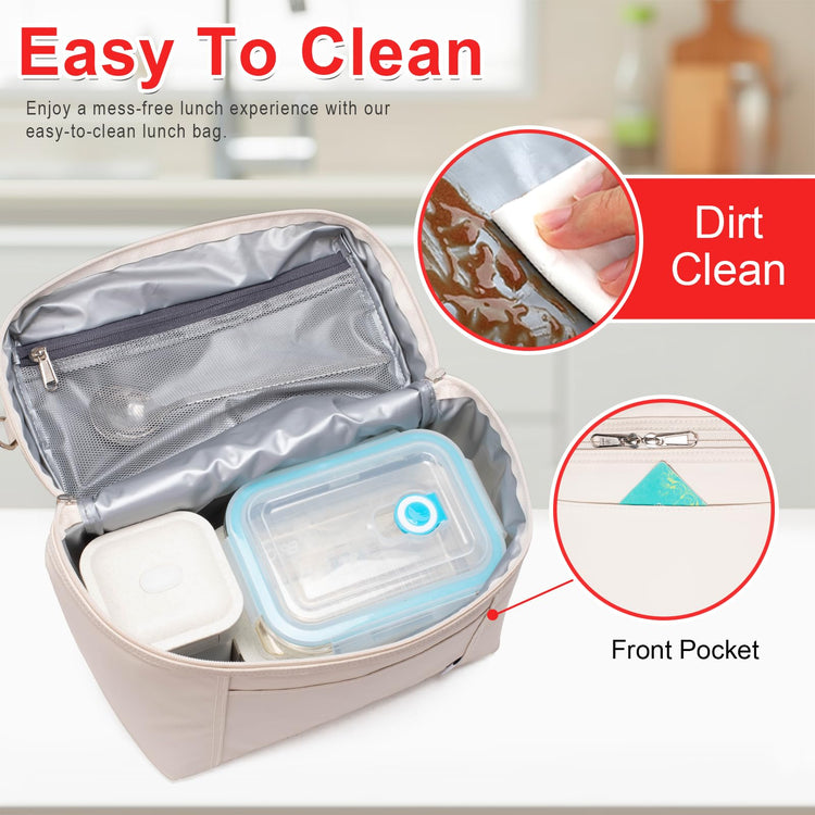 NOL 8L Insulated Lunch Bags for Women Cooler Bag Lightweight Nylon Waterproof Lunch Box For Work