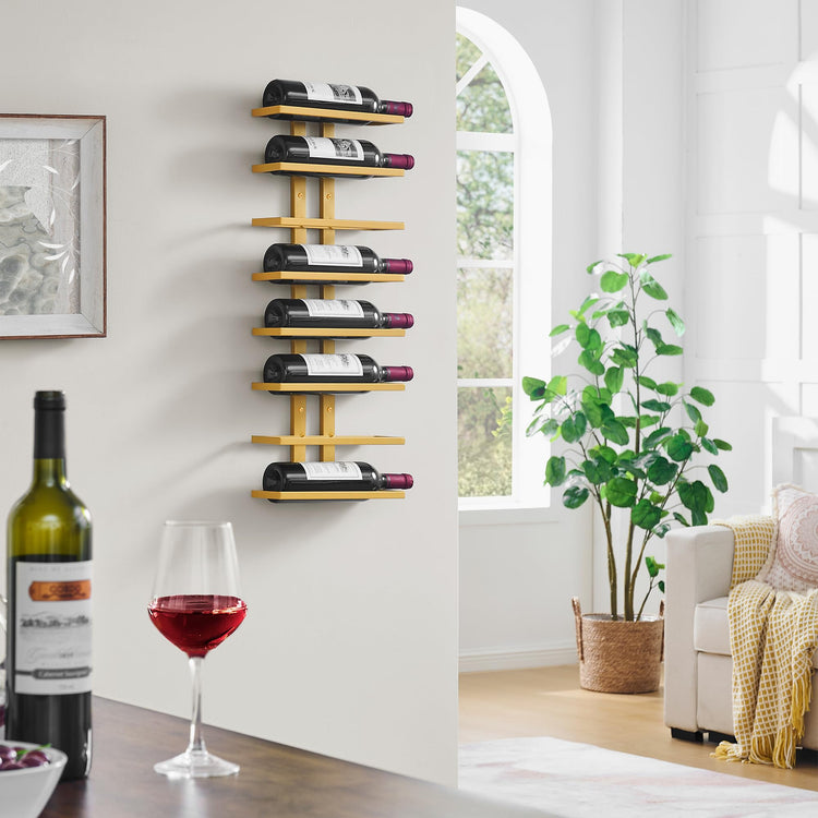 8 Tier Wall Mount Wine Rack (8 Count)