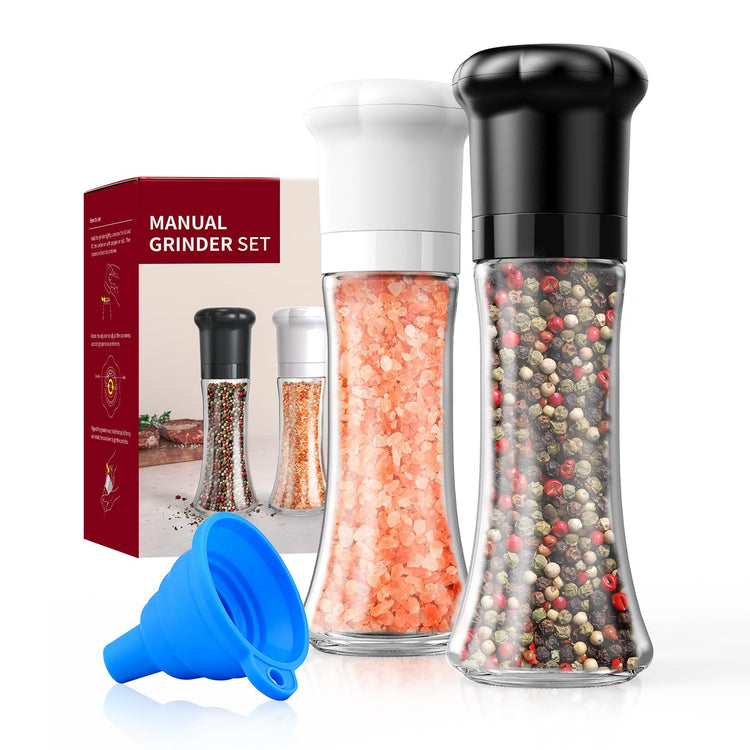 Premium Manual Salt and Pepper Grinder Set