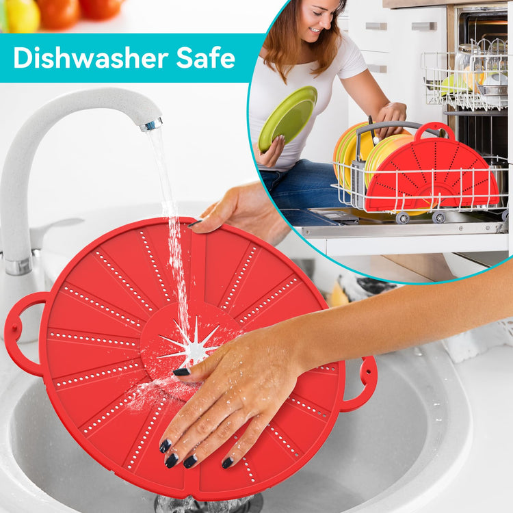 Foldable Silicone Splatter Screen for 10
