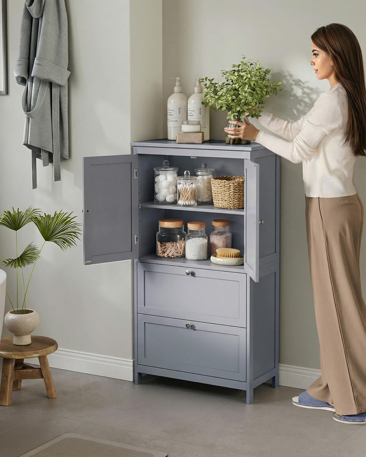 Bathroom Storage Cabinet with 2 Doors