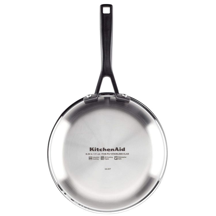 5 Ply Clad Polished Stainless Steel Nonstick Fry Pan
