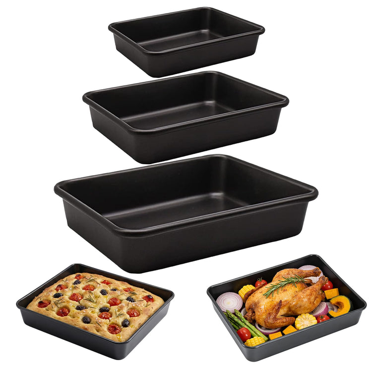 3 Pack Roasting Pan Set