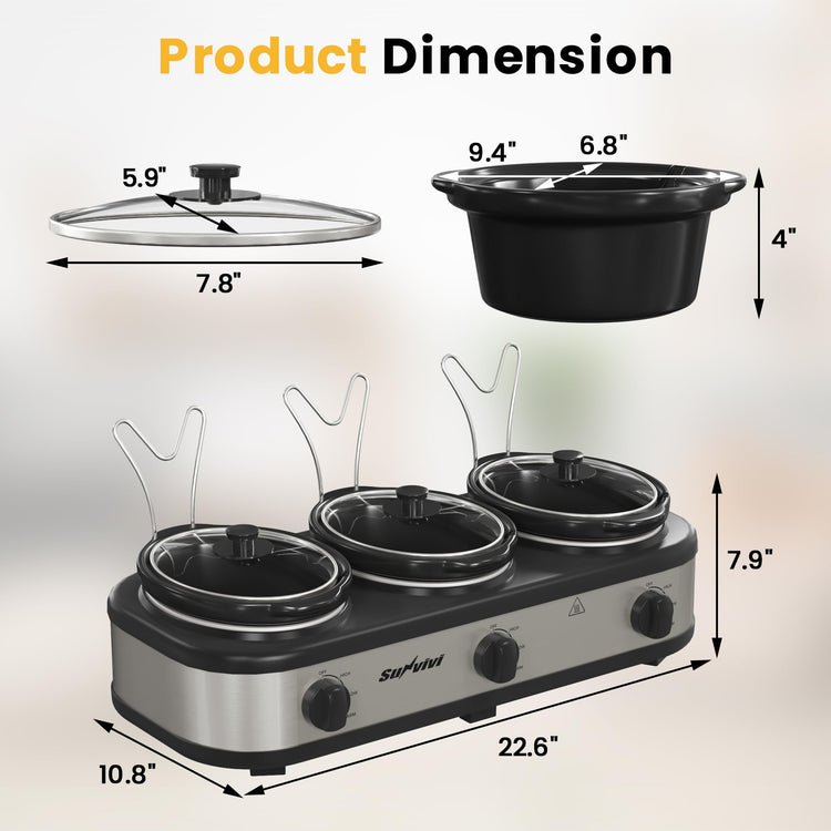 Triple Slow Cooker
