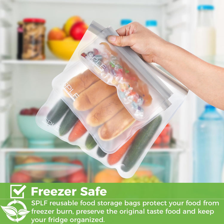 18 Pack Reusable Food Storage Bags Dishwasher Safe