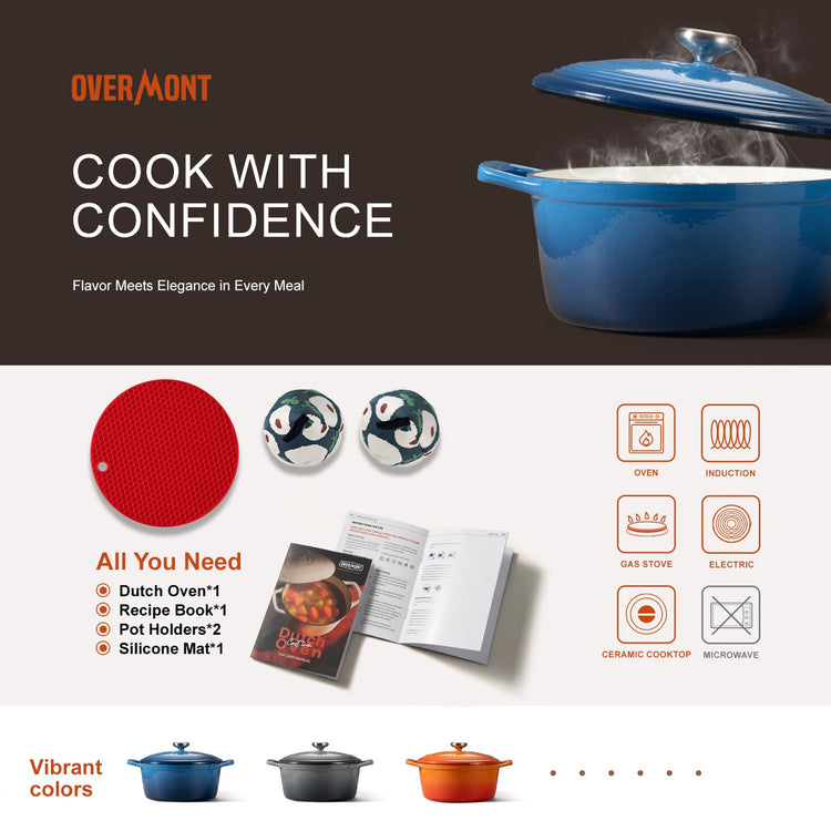 Enameled Cast Iron Dutch Oven