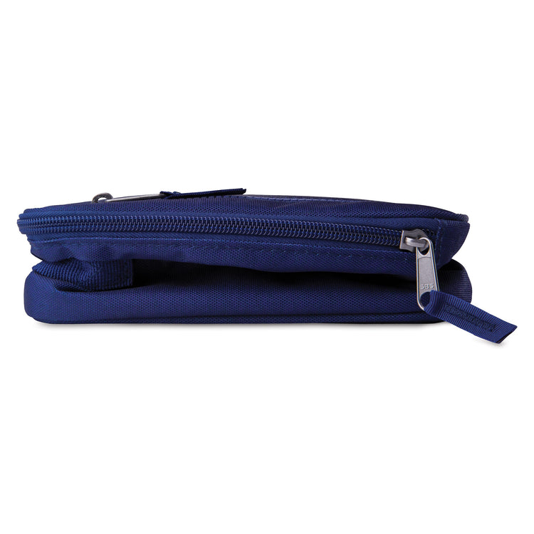 R) Freezable Classic Lunch Box, True Blue, Built with EcoFreeze(R) Technology, Collapsible, Reusable, Zip Closure With Front Pocket and Buckle Handle, For Work Lunches and Fresh Lunch On the Go