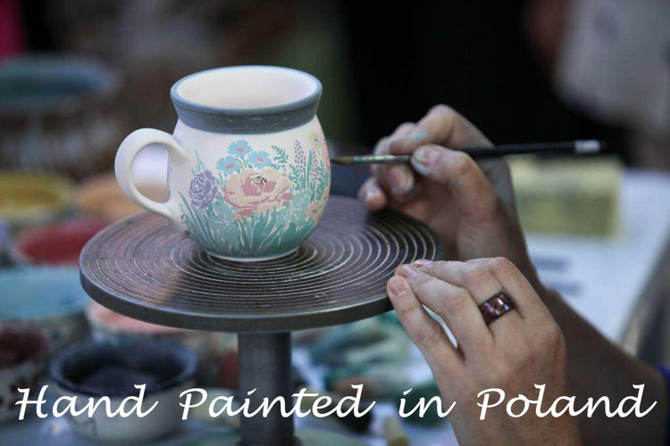 Polmedia Polish Pottery Round Baker with Handles