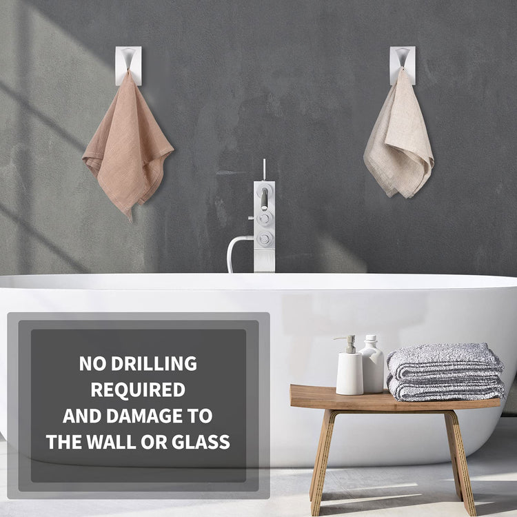 4 Pcs Self Adhesive Kitchen Towel Hook Holder