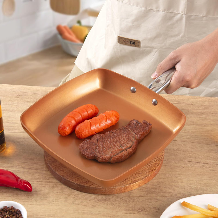 Non Stick Copper Square Frying Pan