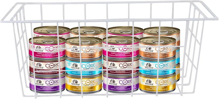 Orgneas Chest Freezer Baskets, 17.5" Freezer Organizer Bins Deep Freezer Storage Bins Metal Wire Baskets with Hanging Handles 2Pcs