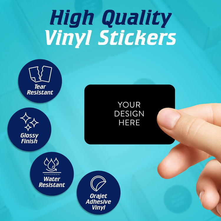 Custom Vinyl Stickers Your Image (100 Count)