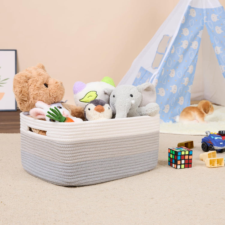 Large Storage Baskets for Shelves (2 Count)