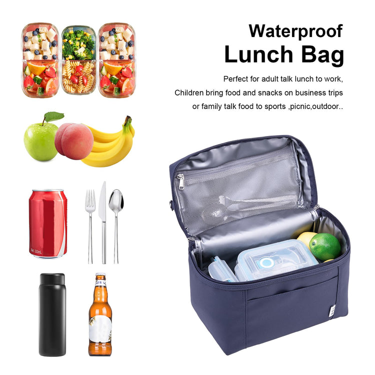 NOL 8L Insulated Lunch Bags for Women Cooler Bag Lightweight Nylon Waterproof Lunch Box For Work