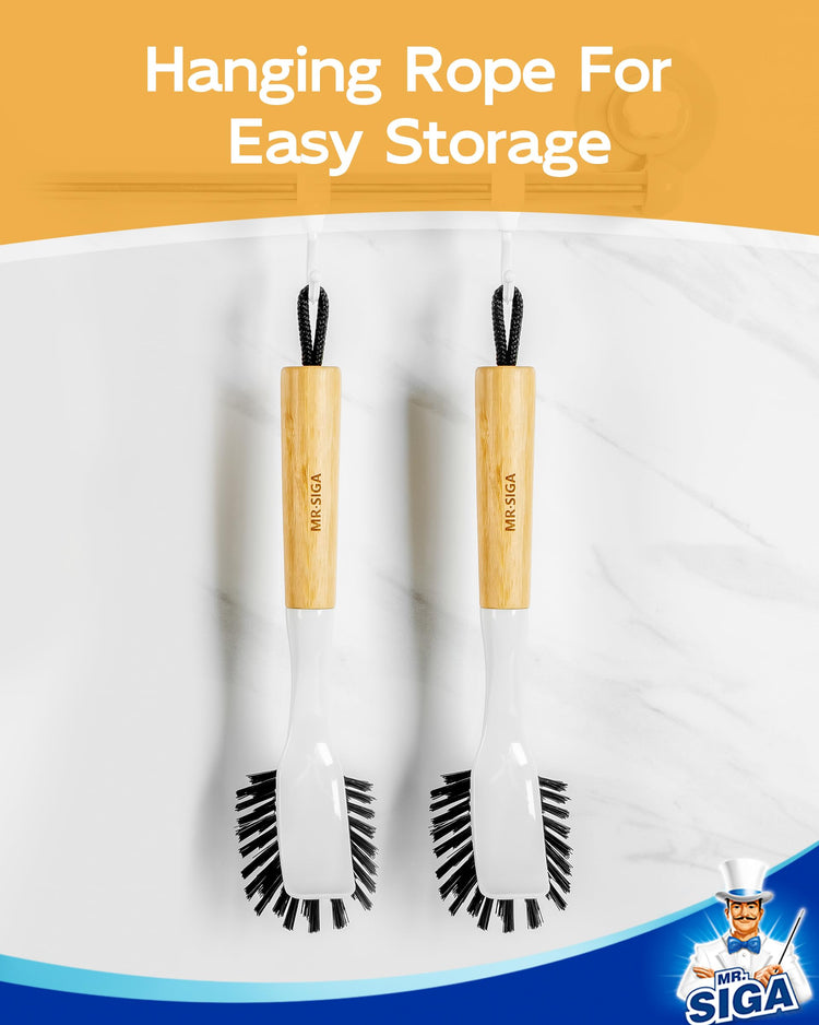 Dish Brush with Handle (2 Count)