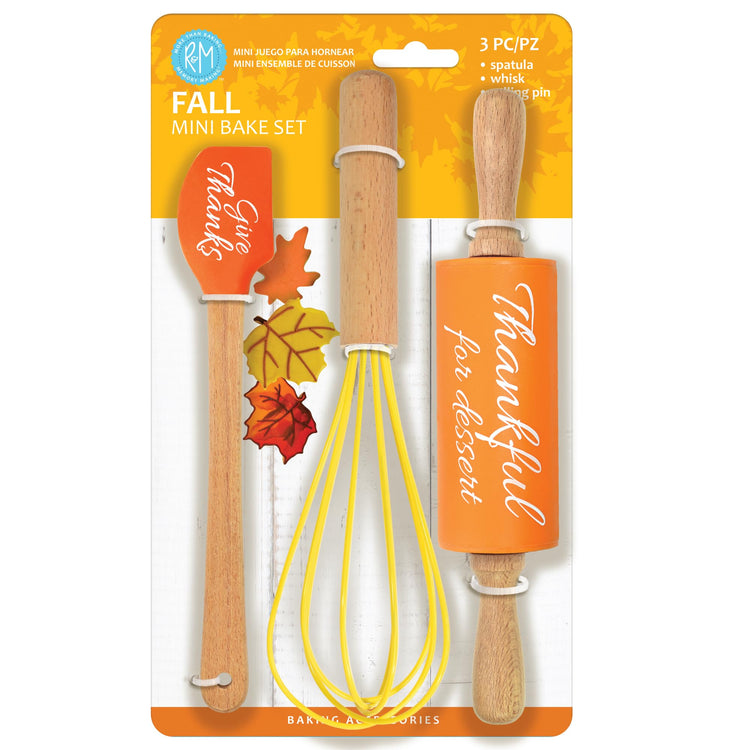 Fall Holiday 3 Piece Mini Bake Set