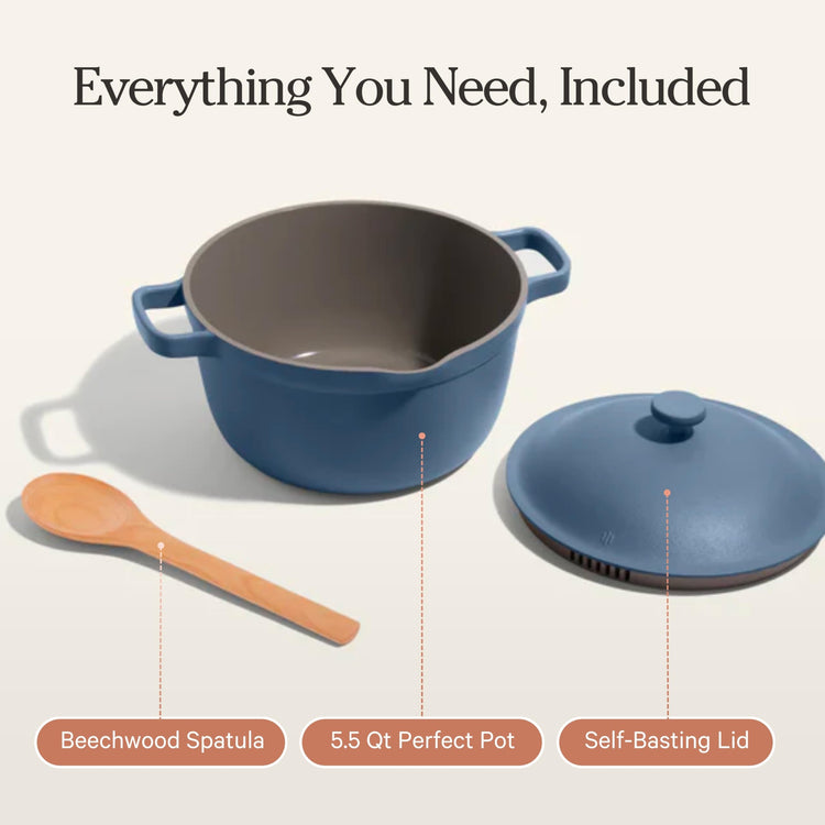 Perfect Pot 5.5 Qt Nonstick Ceramic Pot & Dutch Oven with Lid