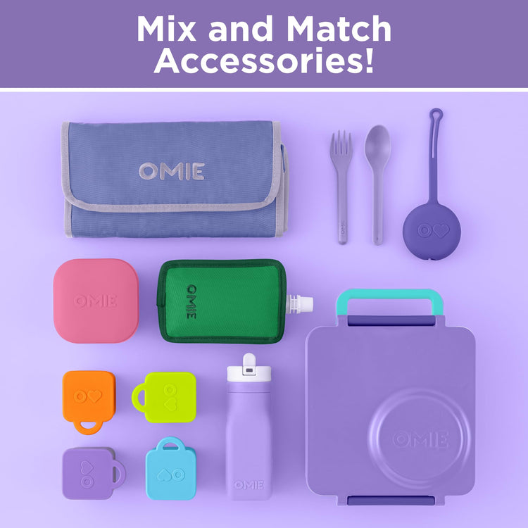 OmieBox Kids Insulated Leakproof Bento Lunch Box with Food Jar