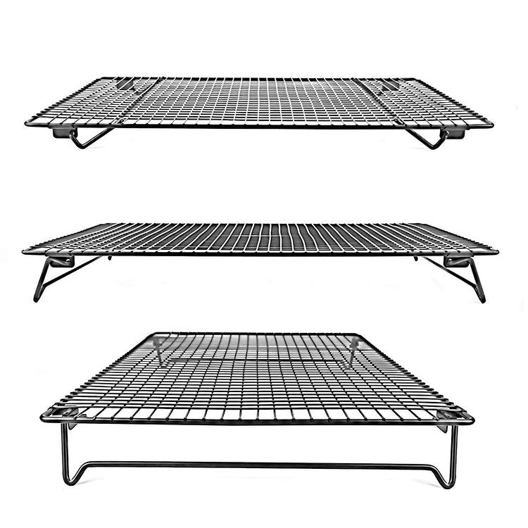 2 Piece Cooling Rack with Collapsible Folding Legs (2 Count)