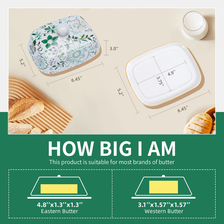 Butter Dish With Lid For Countertop