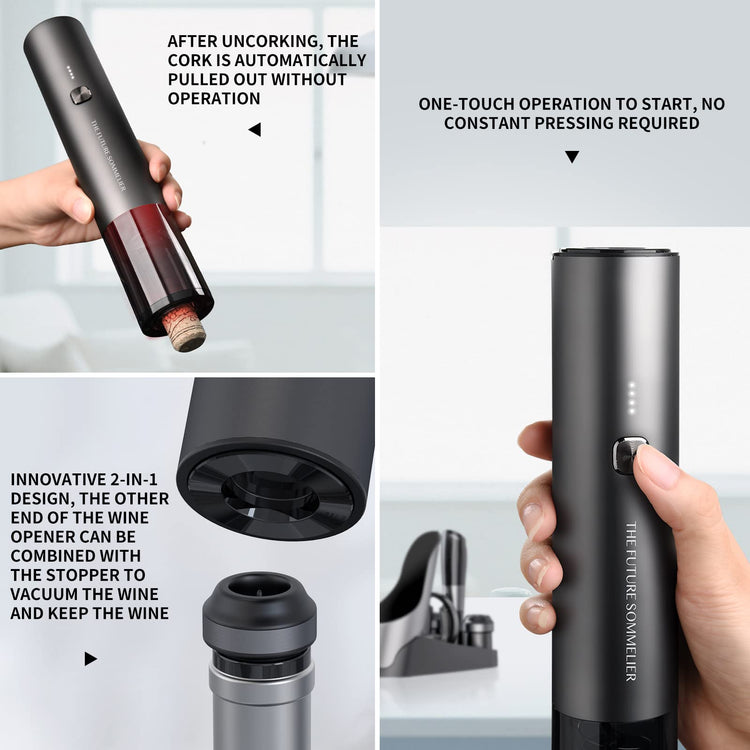 Rechargeable Electric Wine Bottle Opener Set 7