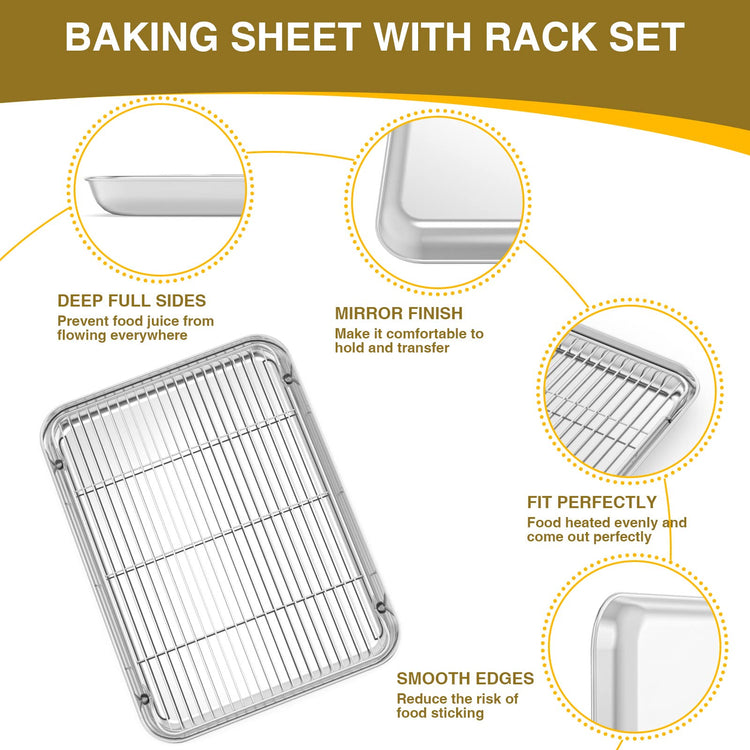 Baking Sheet with Rack Set