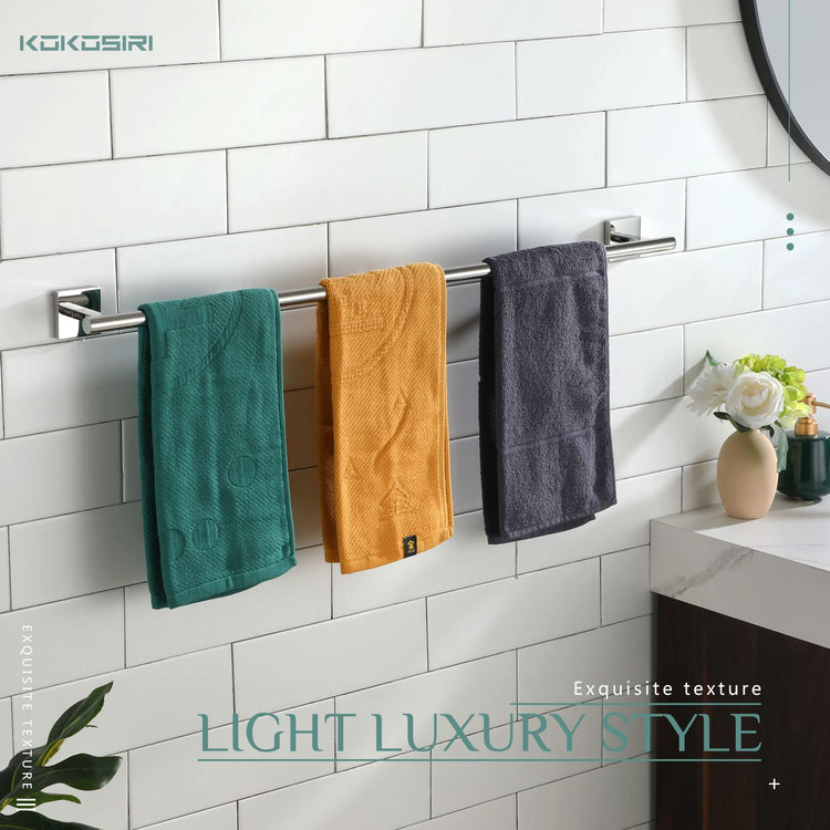 32'' Towel Bar Bathroom Towel Holder for Bath Kitchen Toilet 32 Inch Necklace Holder Chrome Stainless Steel B4005CH
