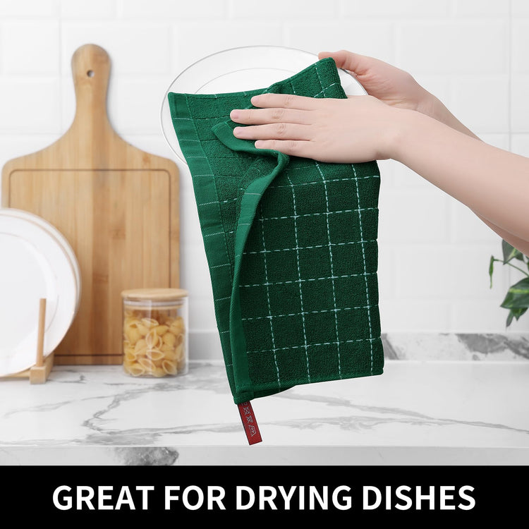 100% Cotton Terry Kitchen Dish Cloths (6 Count)
