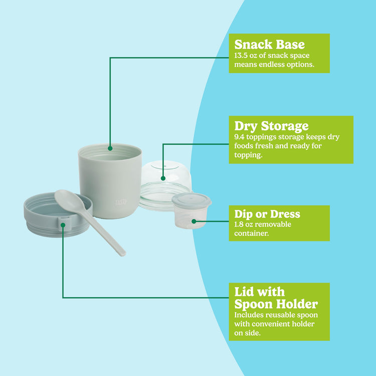 Travel Snack Cups with Spoons (2 Count)