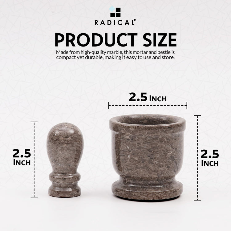 Marble Mortar and Pestle Set Small Spice Grinder & Herb Grinder