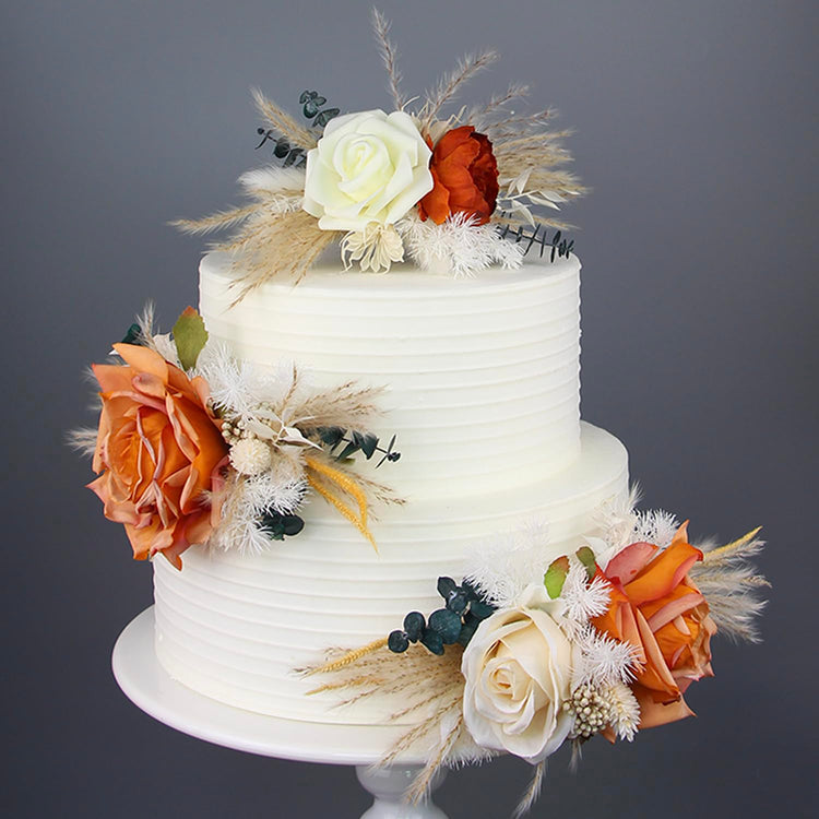 3Pcs Premade Cake Flowers (3 Count)