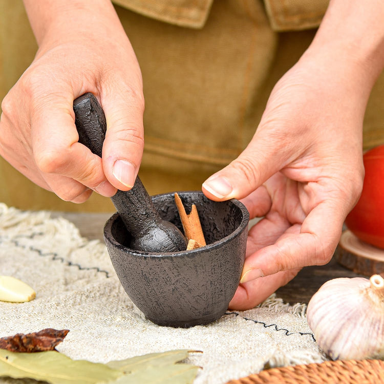 Cast Iron 3 Inches Diameter Mortar and 3.9 Inches Tall Pestle
