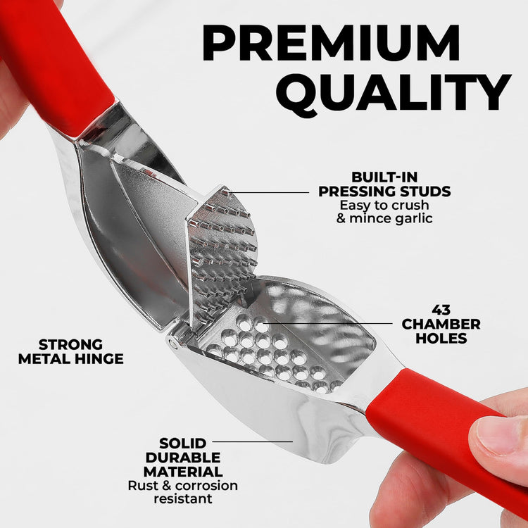 Metal Comfort Grip Garlic Press